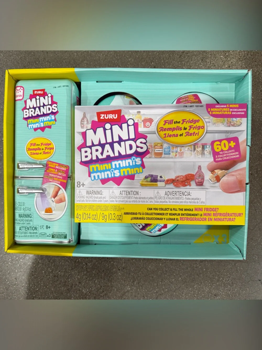 Mini Brands Costco Exclusive Fill the Fridge Set - Fridge + 3 Balls - NWT